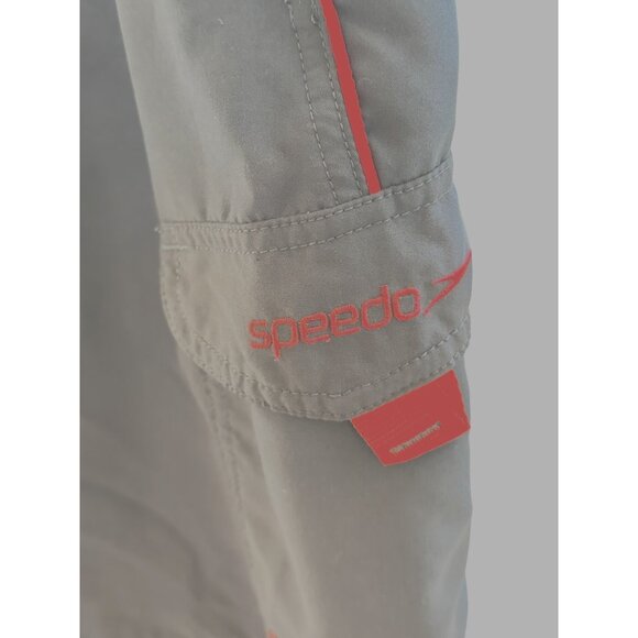 Speedo Men's Shorts Red / Grey Swimwear Grey Size L Sku C2925 - Picture 6 of 8